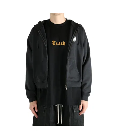 Vetements Polizei Fitted Zip-up Hoodie In Green