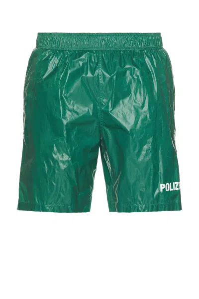 Vetements Polizei Swimshorts In Green