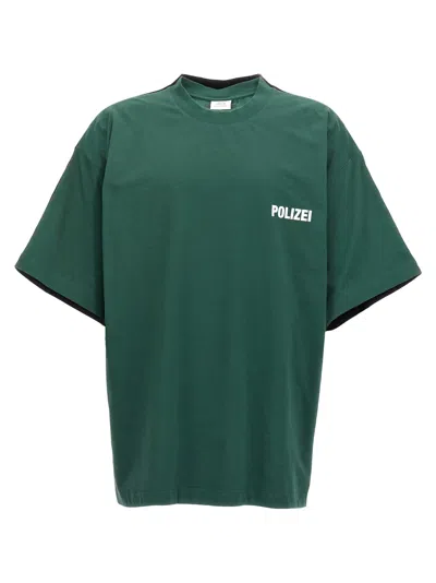 Vetements Polizei/securite T-shirt In Green