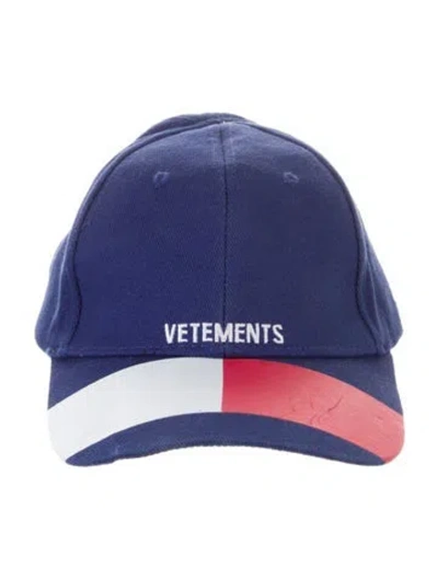 Pre-owned Vetements Printed Baseball Cap In Multi