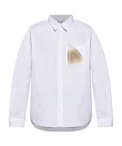 Vetements Pocket Detail Shirt In White