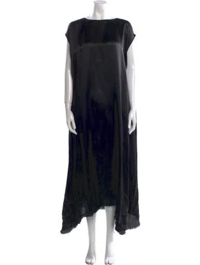 Pre-owned Vetements Printed Long Dress In Black