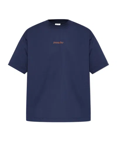 Vetements Printed Oversized T-shirt In Blue