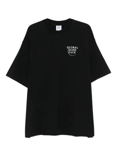 Vetements Printed T-shirt In Black