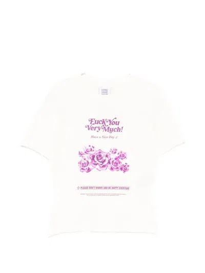 Vetements Printed T-shirt In Neutral