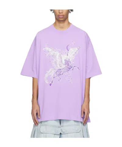 Vetements Printed T-shirt In Purple