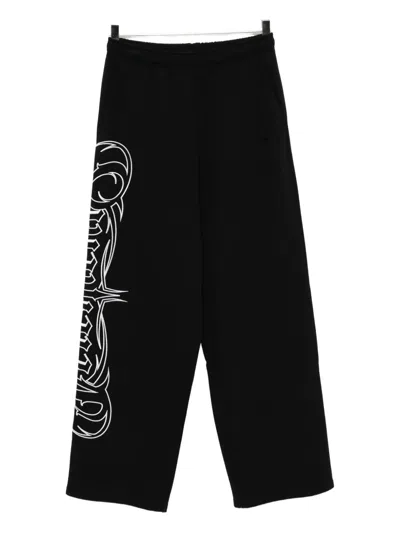 Vetements Printed Trousers In Black