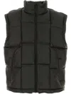 Vetements Quilted High Collar Puffer Sleeveless Jacket In Black