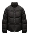 Vetements Dark Brown Polyester Down Jacket In Black
