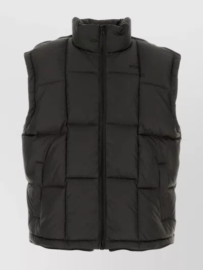 VETEMENTS QUILTED HIGH COLLAR PUFFER SLEEVELESS JACKET