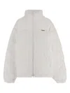 Vetements Quilted Puffer Jacket In White