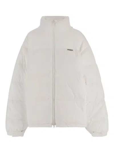 Vetements Quilted Puffer Jacket In White