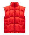 Vetements Quilted Vest Down Jacket In Red