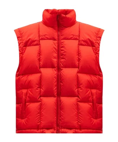 Vetements Quilted Vest Down Jacket In Red