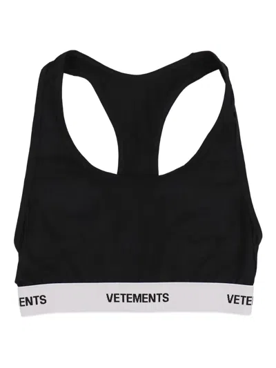 Vetements Racer-back Band Top In Black