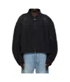 Vetements Racing Denim Jacket In Black