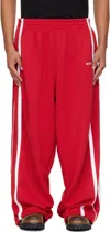Vetements Jersey Sweatpants In Red