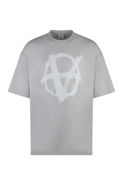VETEMENTS REVERSE ANARCHY COTTON T-SHIRT