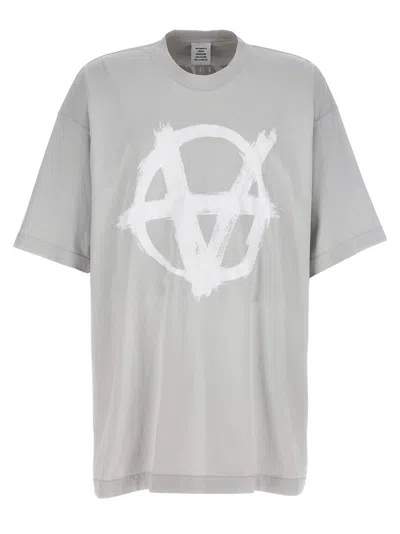 Vetements Reverse Anarchy T-shirt In Grey