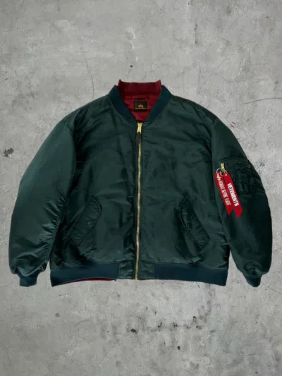 Pre-owned Vetements Reversible Reworked Bomber In Multicolor