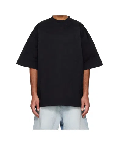 Vetements Round Neck T-shirt In Black