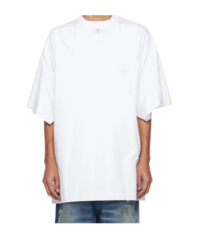 Vetements Round Neck T-shirt In White