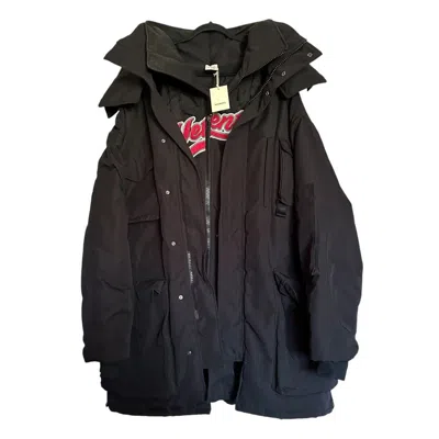 Pre-owned Vetements Runway Bro Double Layered Parka Jacket Aw17 In Black