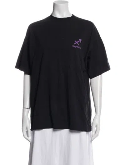 Pre-owned Vetements Sagittarius Graphic Print T-shirt In Black