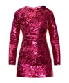 Vetements Sequinned Minidress In Red