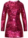 Vetements Sequinned Minidress In Rosa