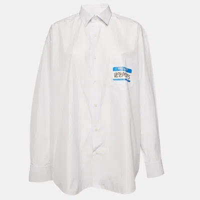 Pre-owned Vetements Shirt M In White