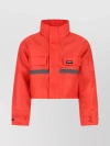 VETEMENTS SHORT PADDED JACKET WITH HIGH COLLAR