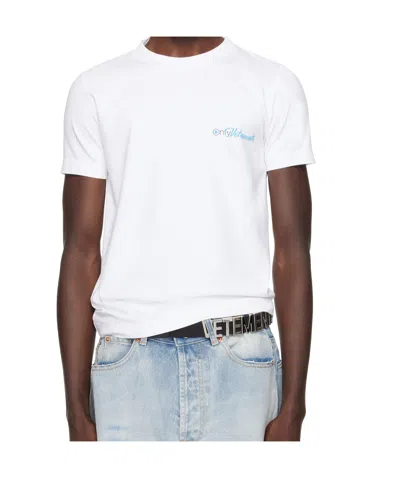 Vetements Short Sleeve T-shirt In White