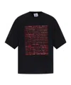 Vetements Text-print Short-sleeve T-shirt In Black