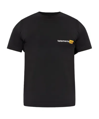 Vetements Short-sleeved T-shirt In Black