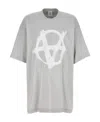 Vetements Reverse Anarchy T-shirt In Gray
