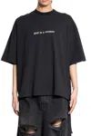 Vetements Item O-neck Short-sleeved T-shirt In Black