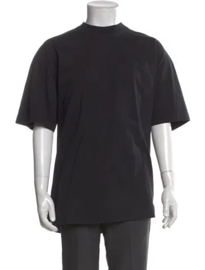 Pre-owned Vetements Signature Logo Crew Neck T-shirt In Black