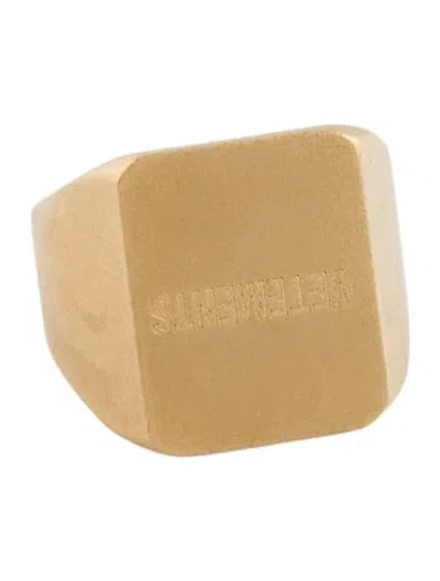 Pre-owned Vetements Signet Ring In Multicolor