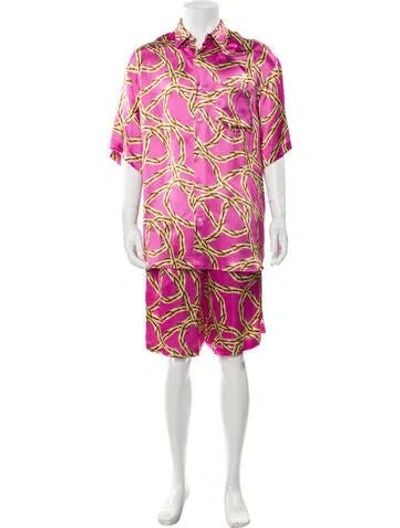 Pre-owned Vetements Silk Printed Pajama Set In Multi