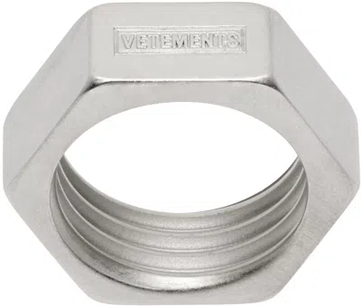 Vetements Silver Nut Ring