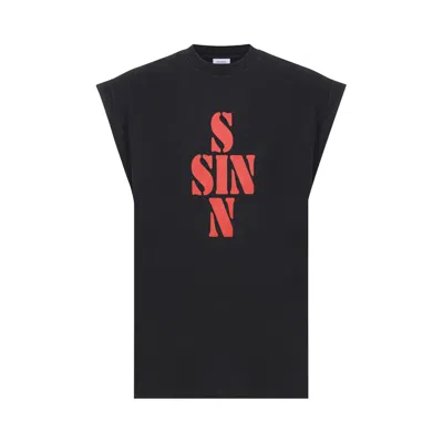 Pre-owned Vetements Sin Sleeveless T-shirt 'black' | Men's Size L