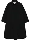 Vetements Single Breasted Coat In Black