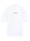 Vetements Single Oversized T-shirt In White