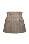 Vetements Deconstructured Tailored Mini Skirt In Multicolour