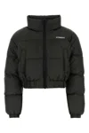 Vetements Slate Polyester Down Jacket In Black