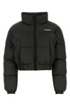 Vetements Slate Polyester Down Jacket In Black