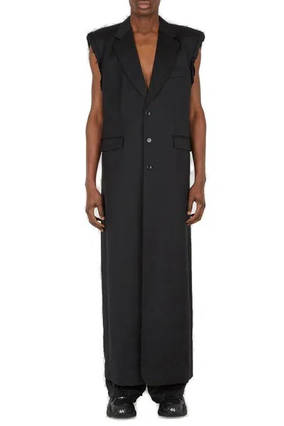 VETEMENTS VETEMENTS SLEEVELESS SINGLE-BREASTED COAT
