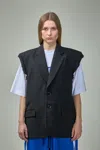 Vetements Sleeveless Single Breasted Tailored Jacket In Black