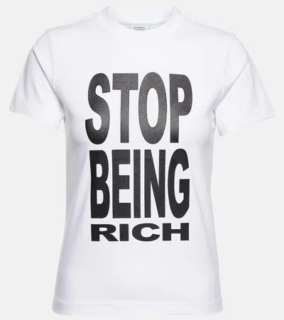Vetements Short-sleeved Slogan T-shirt In White